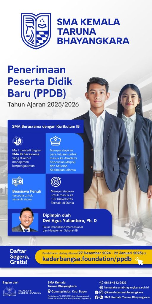 Baccalaureate Berkurikulum Internasional, Polda Kalteng Buka SMA Kemala Taruna Bhayangkara