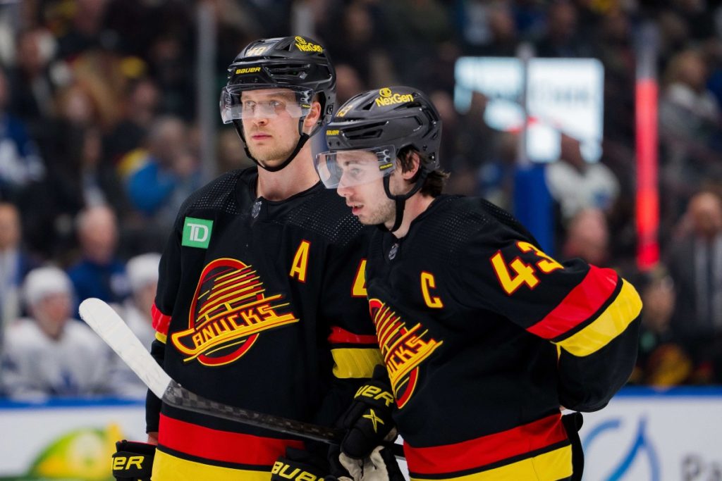 Canucks Tidak Akan Tanpa Hughes dan Pettersson Untuk Perjalanan Dua Pertandingan Mendatang