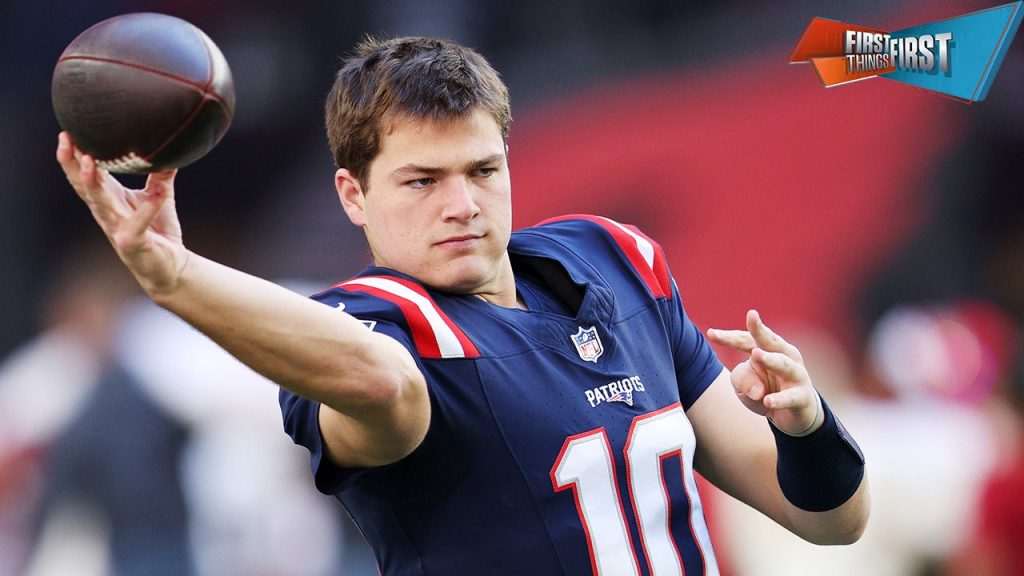 Haruskah New England Patriots mempertahankan pilihan #1 untuk membangun Drake Maye atau menyusun QB baru? | Hal Pertama Yang Pertama