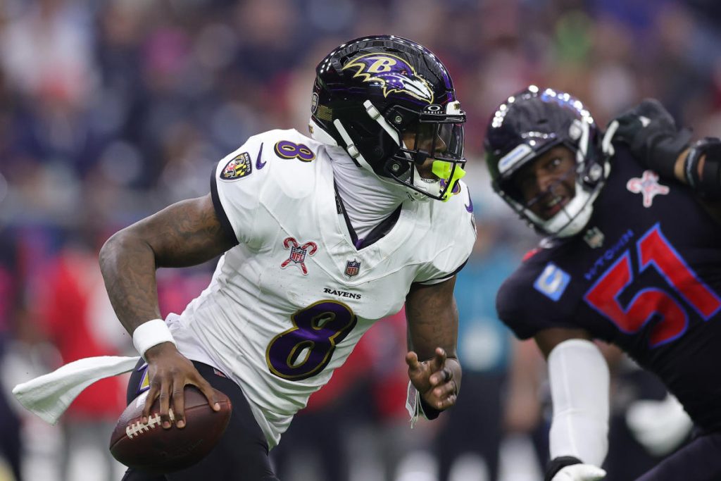 Lamar Jackson melanjutkan dorongan MVP bersejarah saat Ravens menganiaya pasukan Texas