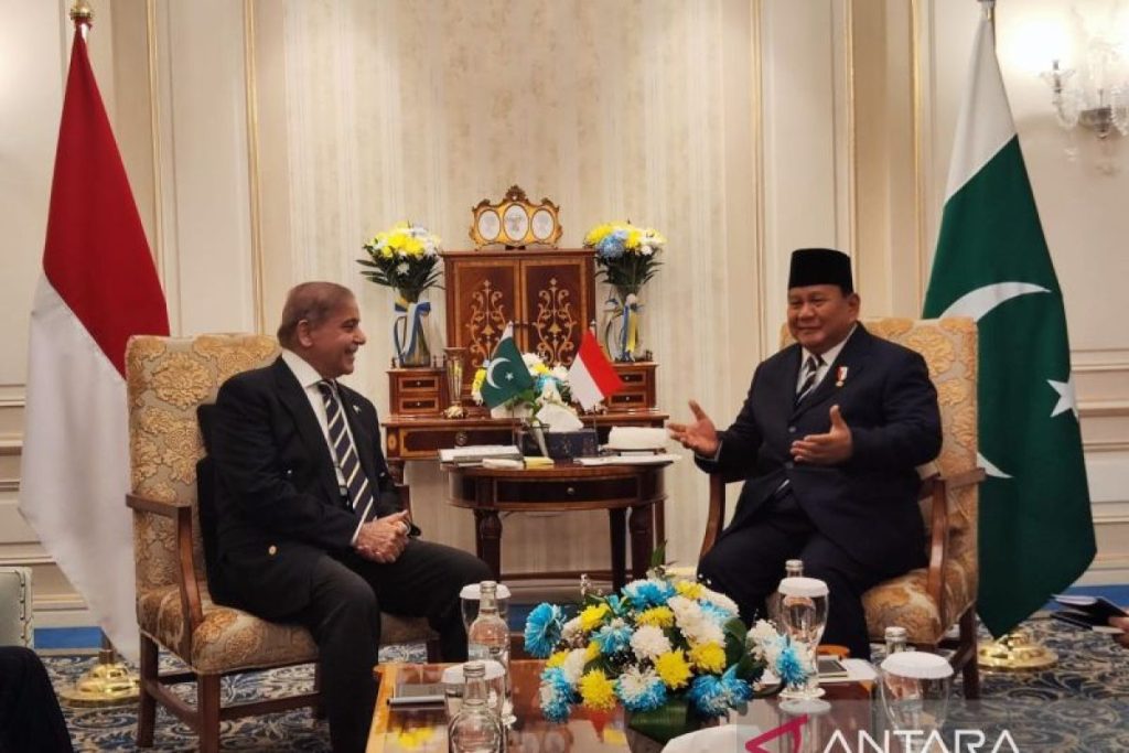 Prabowo, Pakistani PM meet in Cairo to boost economic cooperation