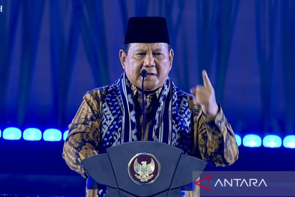 Pesan Natal Prabowo: Berani melawan kesalahan