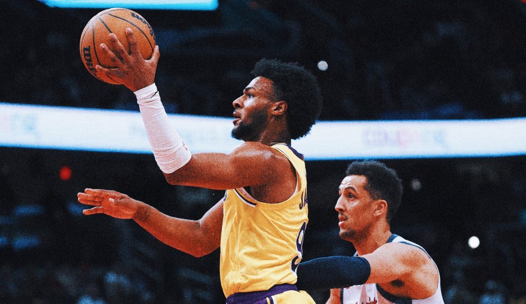 Bronny James mendapat tepuk tangan meriah di jalan saat Lakers Rout Wizards 134-96