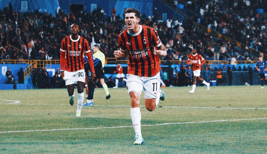 Christian Pulisic menginspirasi AC Milan untuk comeback menang atas Inter di final Piala Super Italia