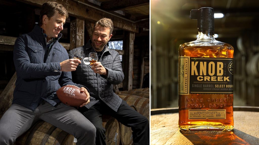 Eli Manning mengungkapkan kemitraan Knob Creek di depan Super Bowl