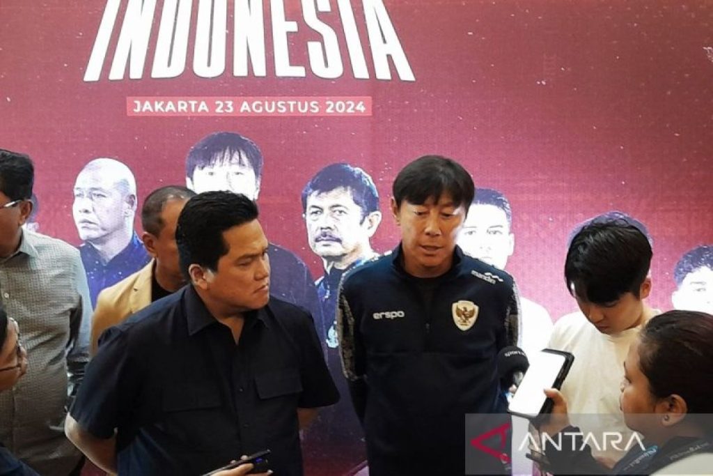 Erick Thohir berterima kasih kepada Shin Tae-yong, menyambut Patrick Kluivert