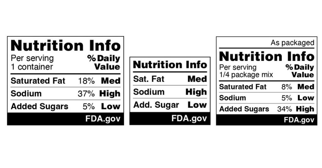 FDA Mengusulkan Label Makanan Baru untuk Merinci Kandungan Gula, Lemak dan Garam