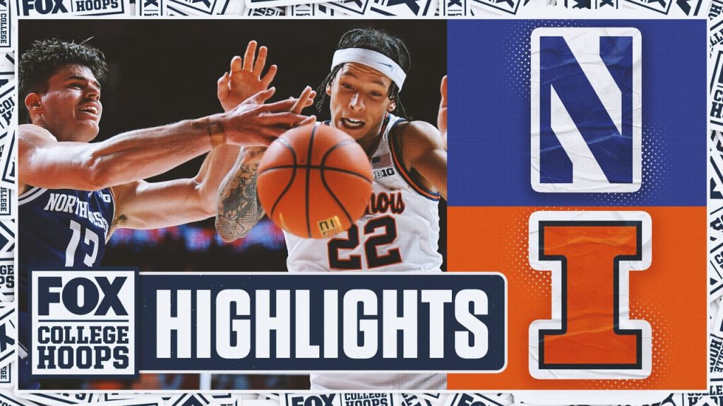 Northwestern Wildcats vs. No. 17 Illinois Fighting Illini Sorotan | Fox College Hoops