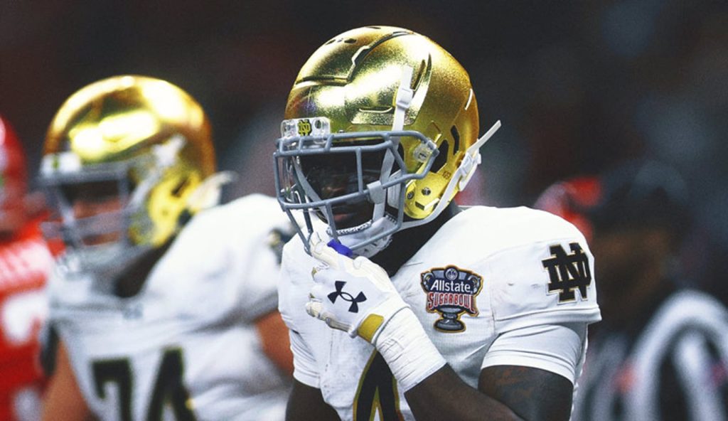 Notre Dame RB Jeremiyah Love diperkirakan akan bermain di Orange Bowl vs. Penn State