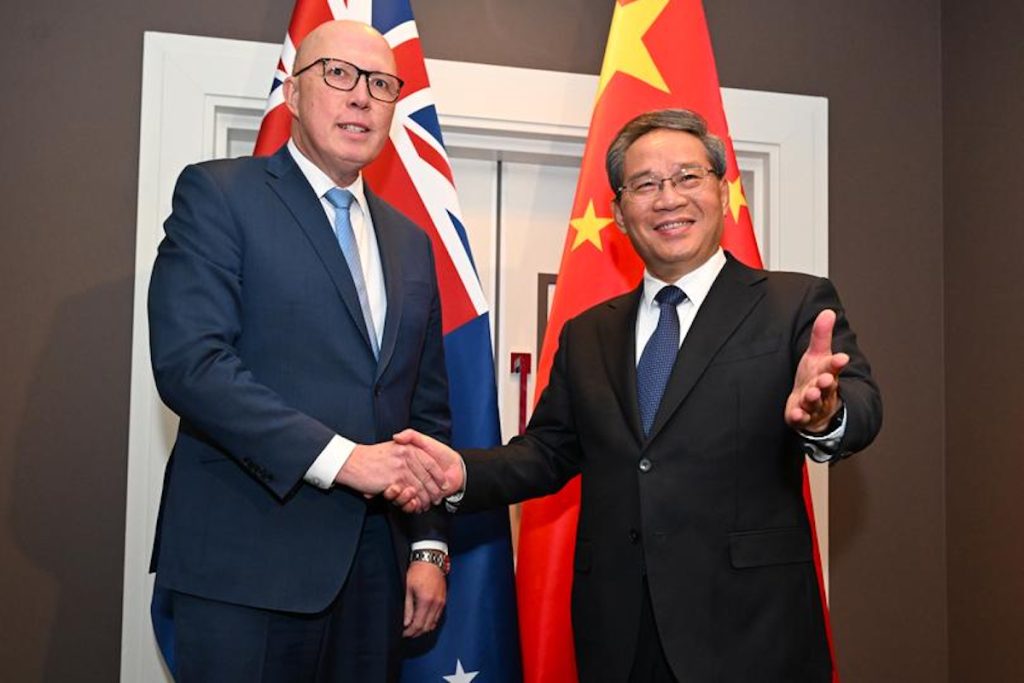 Oposisi Australia secara terang -terangan bersatu ke China