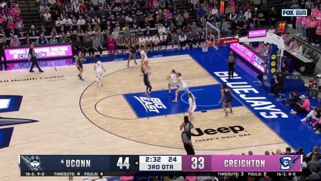 Paige Bueckers membuat jumper mundur untuk memperpanjang keunggulan UConn melawan Creighton