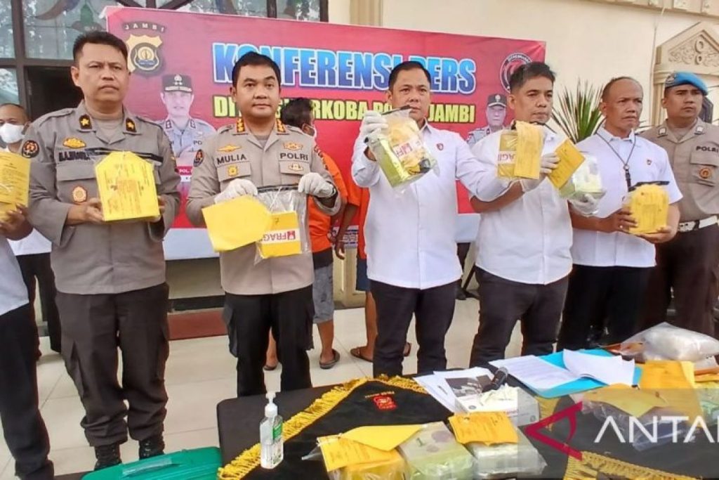 Polda Jambi menyita narkoba senilai Rp166 miliar selama 2024