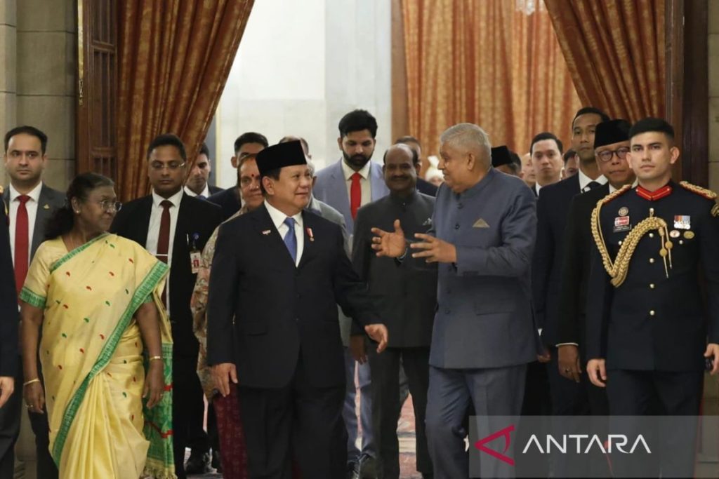 Prabowo menegaskan kembali komitmen untuk memperkuat ikatan india-India