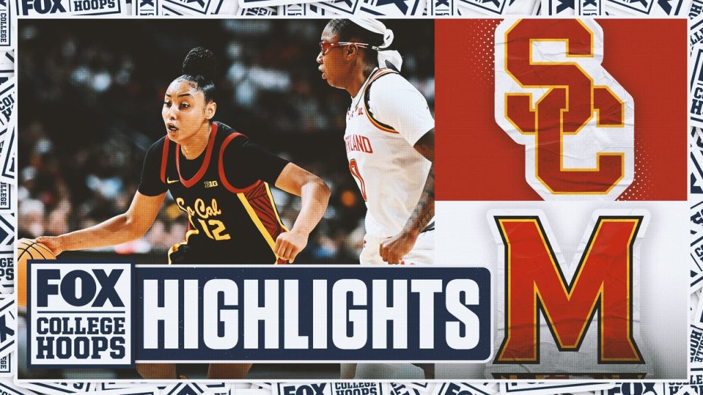 Sorotan Trojan USC No.4 vs.No.8 Maryland Terrapins | Lingkaran Wanita FOX College