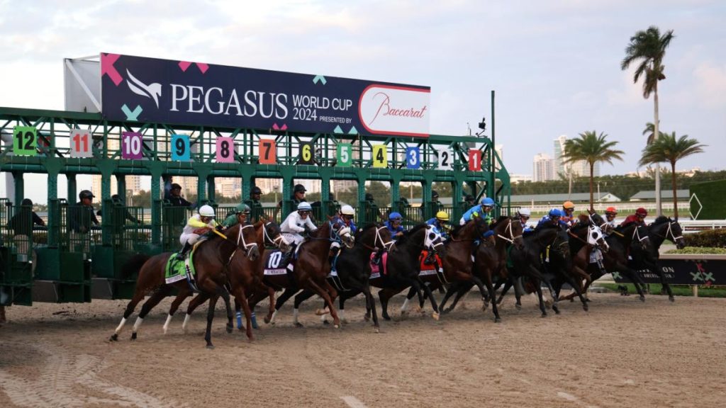 White Abarrio memenangkan Piala Dunia Pegasus senilai  juta dengan kinerja dominan di Gulfstream