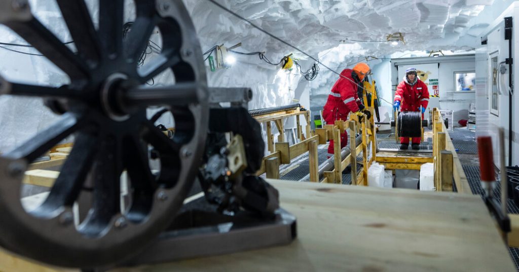 Di Greenland, es tidak hanya mengalir, tetapi gempa dan gempa