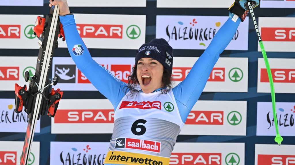 Federica Brignone memenangkan raksasa dunia ski slalom; American Paula Moltzan merobek perunggu oleh .01