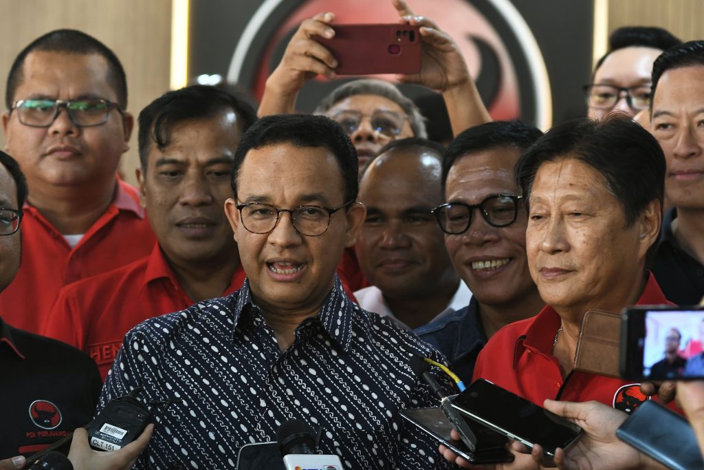 Hadiri Penambutan Pram-Rano, Anies Awal Baiks Untucal Jakarta