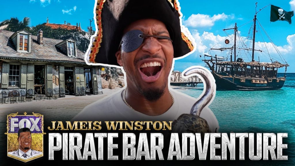 Jameis Winston mencari harta karun yang terkubur di dalam bar bajak laut berusia 300 tahun | Super Bowl Lix