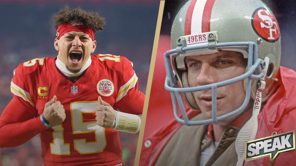 Jika Patrick Mahomes tiga gambut, apakah dia melampaui Joe Montana dalam kebesaran NFL? | Berbicara