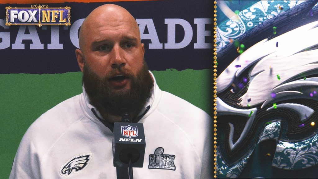 Lane Johnson tentang menjaga Chris Jones | Malam pembukaan Super Bowl Lix