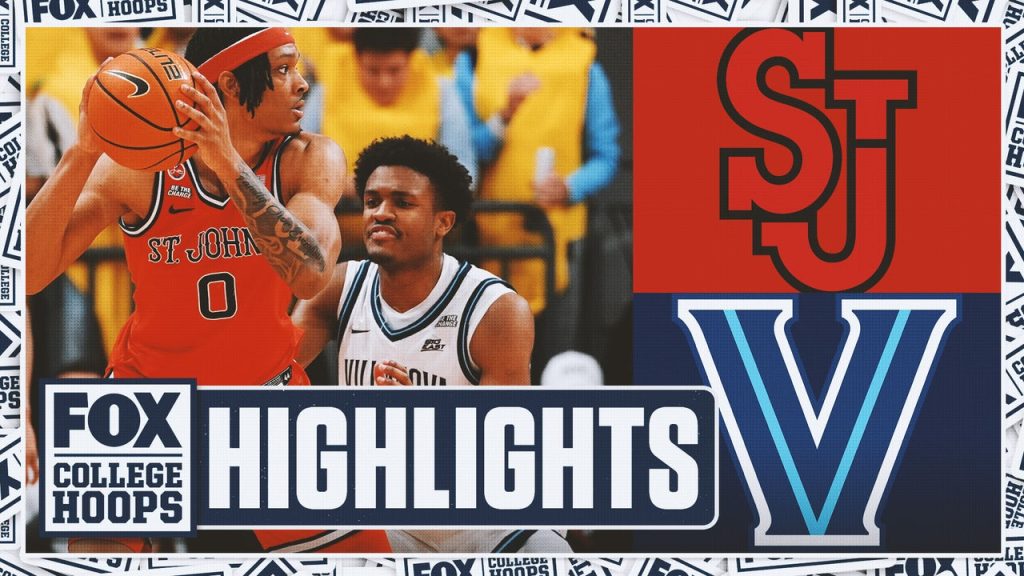 No. 9 St. John’s Red Storm vs Villanova Wildcats Sorotan | Fox College Hoops