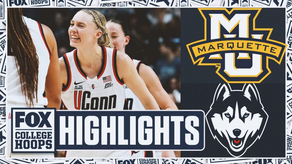 5 UConn Huskies vs. Marquette Golden Eagles Sorotan | Fox College Hoops