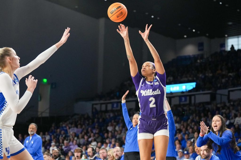 March Madness 2025: Kansas State mengalahkan Kentucky di Lexington di belakang pemotretan tajam Temira Poindexter