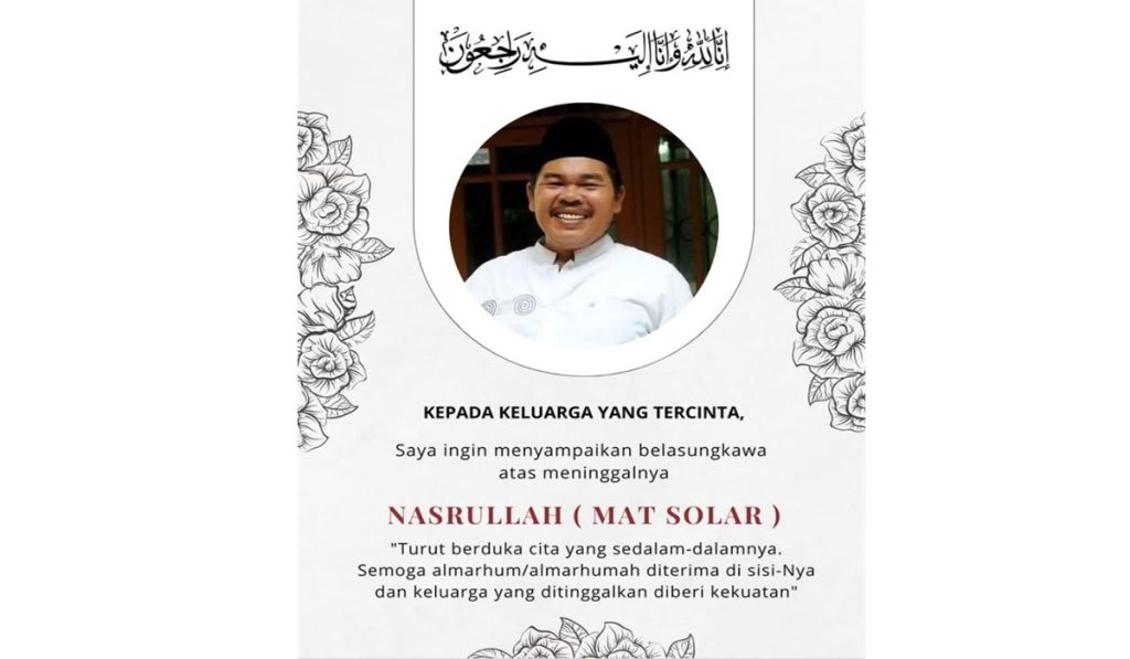 Menteri Kebudayaan Ungkap Belasungkawa Atas Meninggalnya Mat Solar