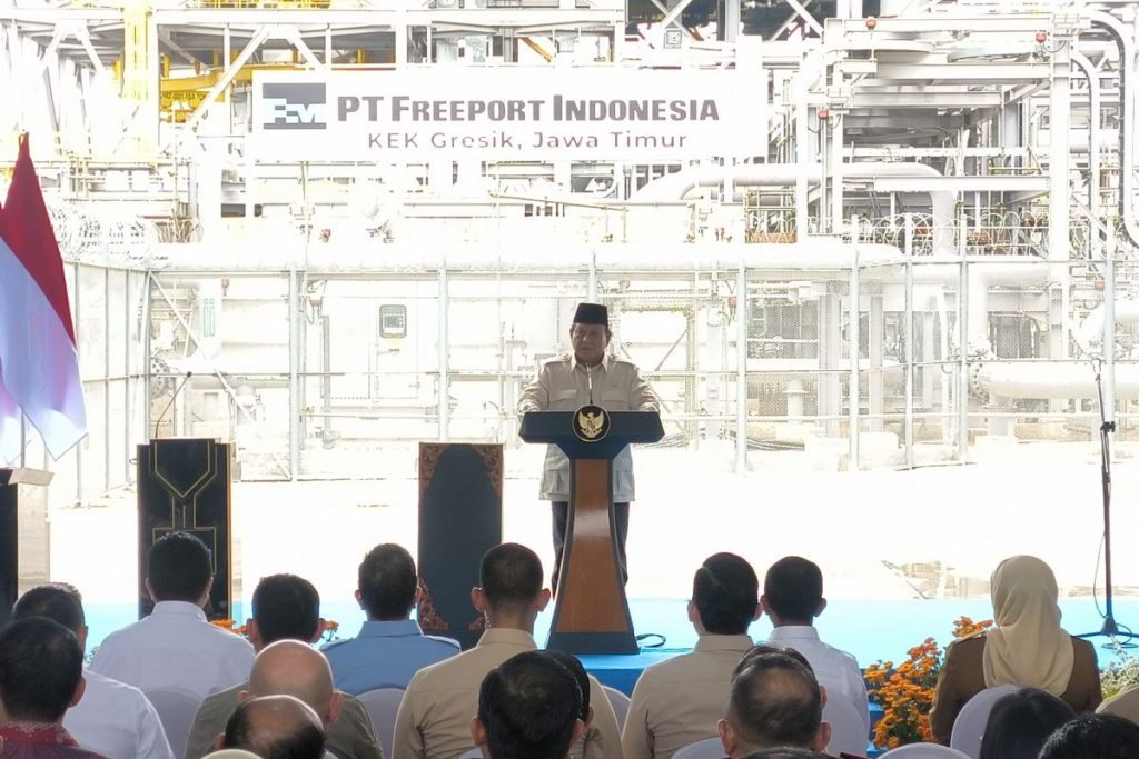 Prabowo inaugurates Freeport Indonesia smelter in Gresik