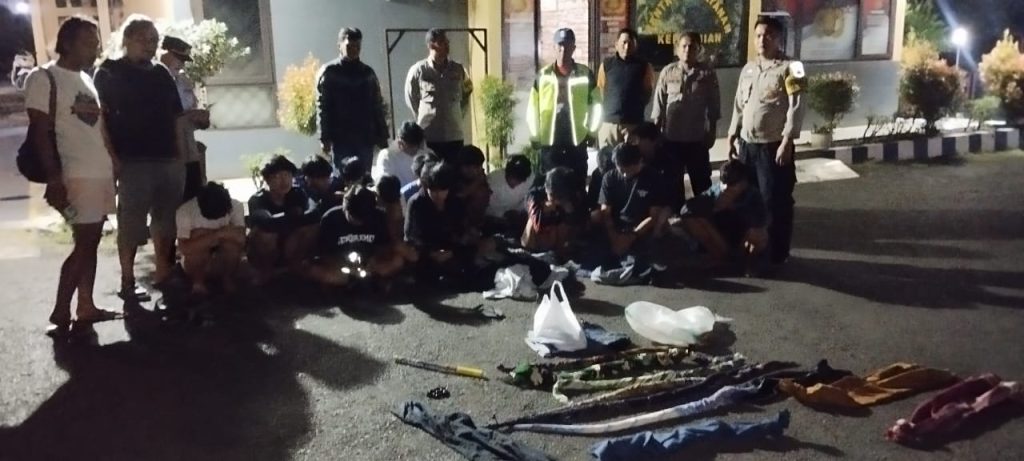 Puluhan Remaja Perang Sarung Diamankan Polisi