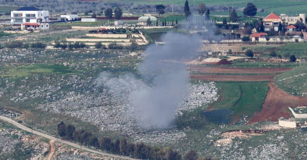 Roket yang ditembakkan dari Libanon memicu serangan udara Israel