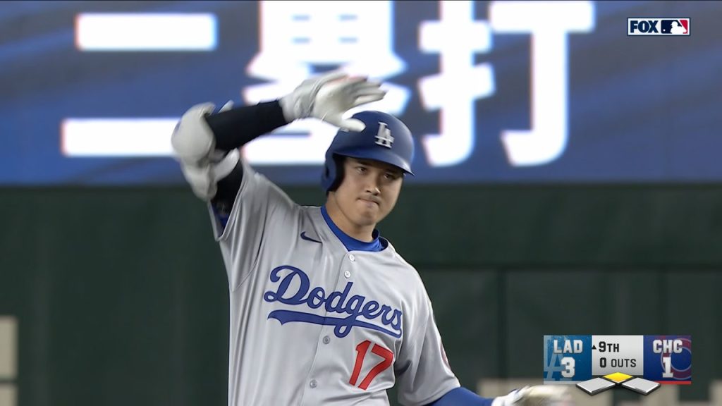 Shohei Ohtani’s Double and Run Give Dodgers 4-1 Win vs Cubs di Tokyo Series